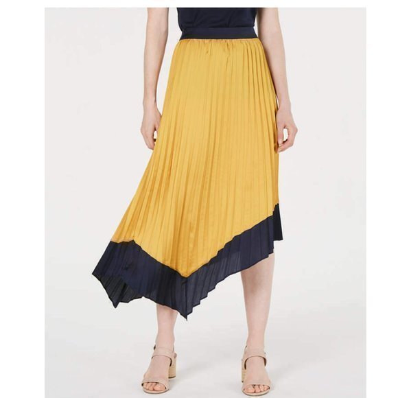 Bar III Tipped Asymmetrical Skirt. 10 - Picture 1 of 13